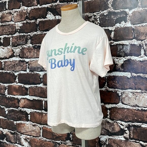 WIldfox Short Sleeve Tee Sunshine Baby Pink Size Medium M - Picture 6 of 14